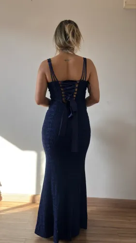 Vestido de festa azul