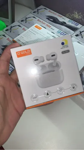 Fone de ouvido Bluetooth gold