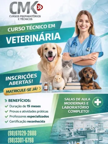 Curso técnico de auxiliar de veterinário