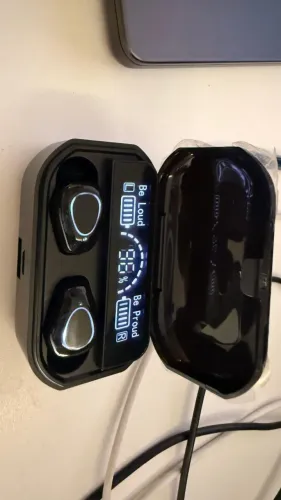 Fone de ouvido sem fio (c/ tecnologia Bluetooth) (c/ visor de bateria)