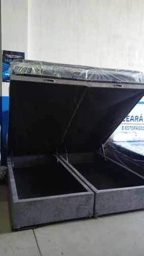 Fábrica de cama baú, estrutura em eucalipto tratado, FRETE GRÁTIS pagamento no entrega 