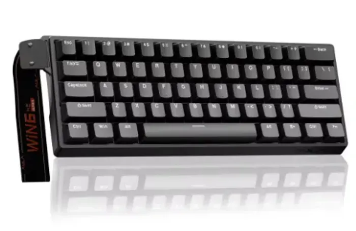 Teclado Gamer com Fio AULA WIN60 Switch Magnético