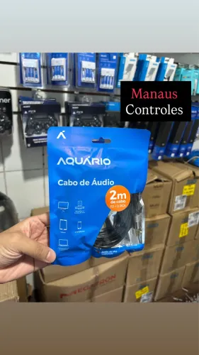 Cabo de Áudio P2 para AV/ RCA de 2 Metros - Promoção