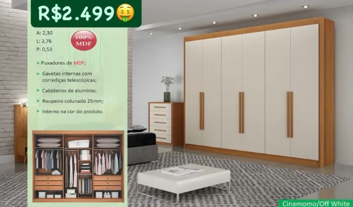 Guarda Roupa Casal K382