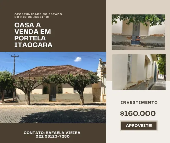 Casa à venda em Portela - Itaocara - RJ<br>