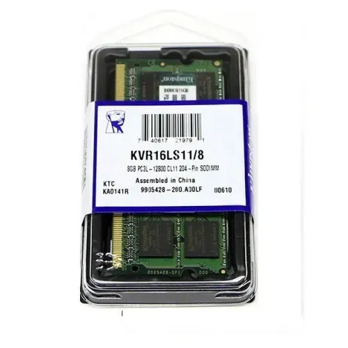 Memória Kingston 8gb 1600 Pc3L Ddr3L CL11- Notebook