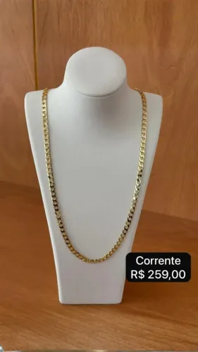 Corrente Banho Ouro 18k + Verniz