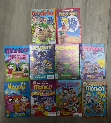 Gibis Turma da Mônica - Lote com 10 unidades