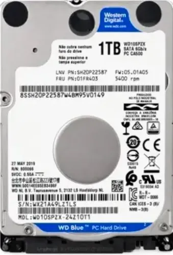 Hd Notebook 1Tb Sata 3 128mb 5400rpm 2,5 WD Blue WD10SPZX Western Digital