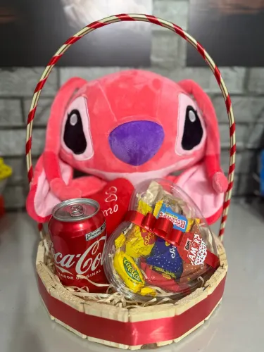 Cesta de chocolate dia dos Namorados