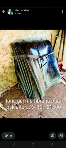 Lona para psicultura