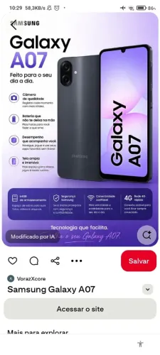 Celular Samsung Galaxy AO7 