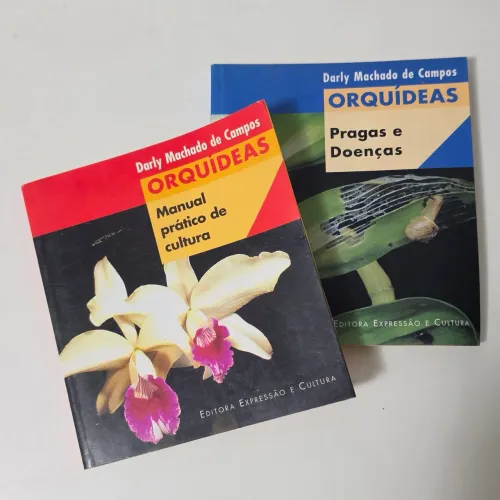 Par de Livros Orquídeas