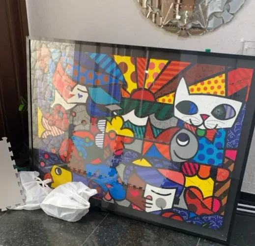 Quadro Romero Britto Quebra cabeça 5000 peças  Britto's Garden