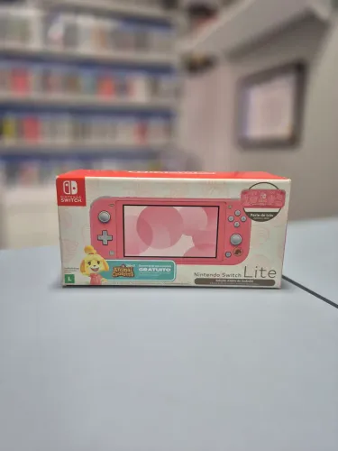 Nintendo Switch Lite Animal crossing Desbloqueado Novo 