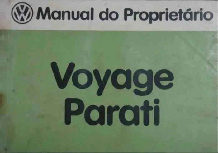 Manual Volkswagen Voyage Parati 1987 e 1990