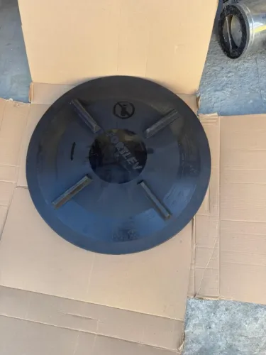 Tampa Rosca 60cm Preta Para Tanque Fortlev