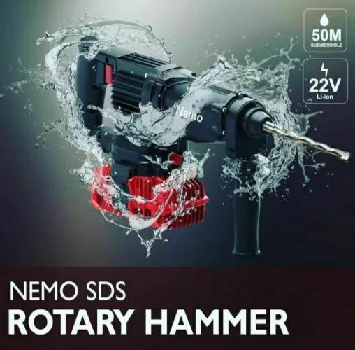 Martelete SDS PLUS NEMO A PROVA D'AGUA