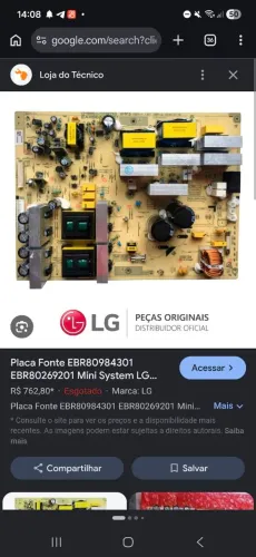 Placa de alimentação do CM9950