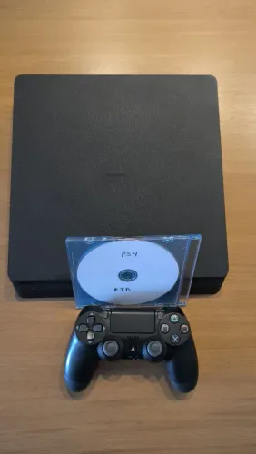 Ps4 slim 1tb desbloqueiado bdj revisado e controle hall efect original