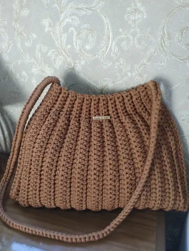 Bolsa em crochê Tam médio