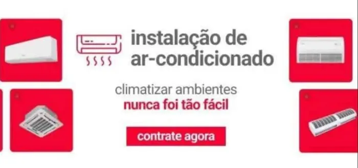 Instalação de Ar, venda de split, carga de gás, conserto geladeira, maquina lavar, etc..