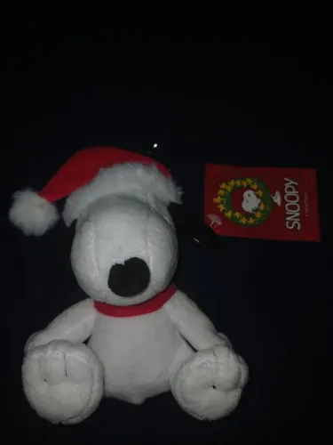 Chaveiro Pelúcia Snoopy Natalino (Cacau Show)