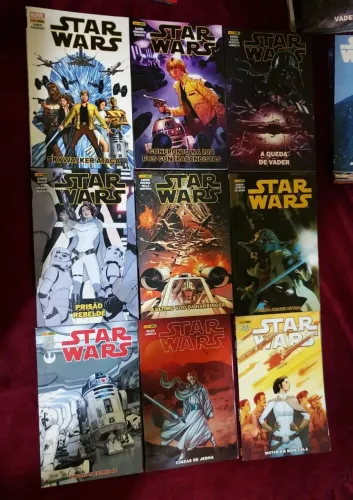 COLEÇÃO COMPLETA STAR WARS/DARTH VADER PRIMEIRA SÉRIE PANINI + EXTRAS