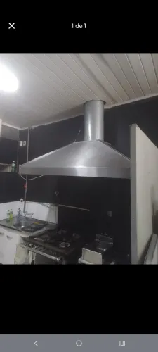 Coifa Inox com motor exaustor e ventilador