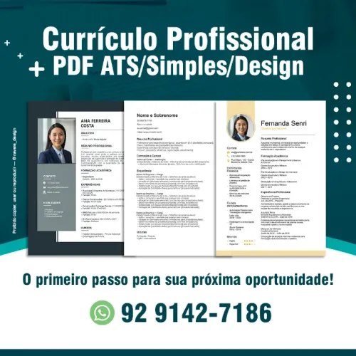 Currículo em PDF Profissional