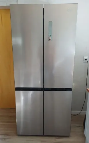 Geladeira Frost Free 4P 482L Inverter cor Inox Midea