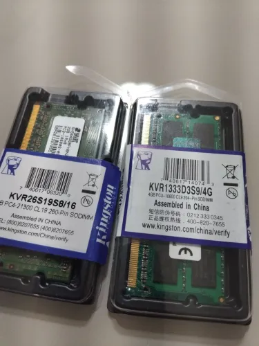 Kit 6GB Memória RAM Notebook DDR3 1333MHz (4GB + 2GB) Kingston