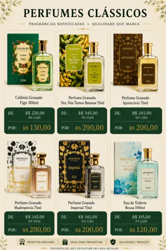 PERFUMES GRANADO (DISPONIVEIS OS DA FOTO)
