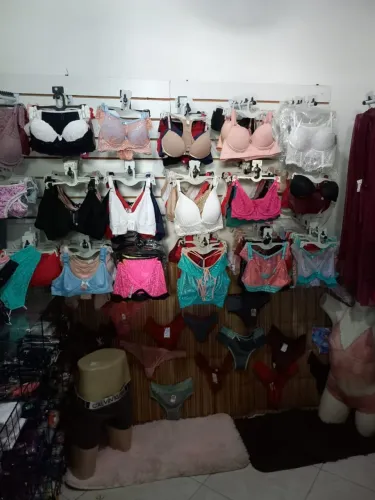 Mercadoria e acessórios loja de lingerie