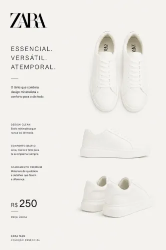 Tenis ZARA BRANCO