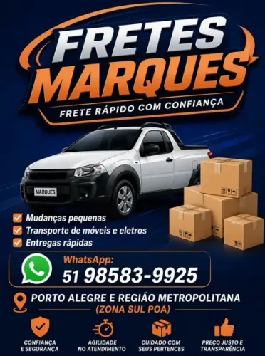 ? FRETES MARQUES ? FRETE SEGURO COM CONFIANÇA!