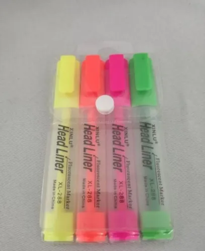 kit c/4 marca textos novos papelaria anotações