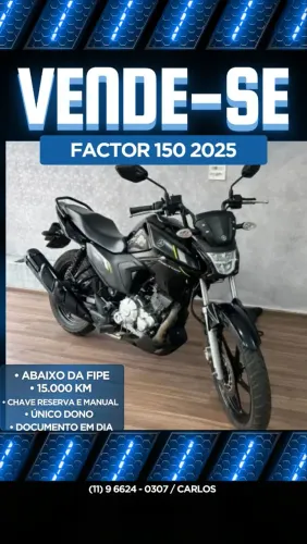 Yamaha Factor YBR 150cc 2025 Preta