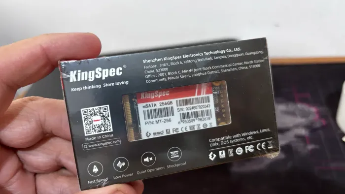 Ssd 256 Msata novo lacrado da King spec