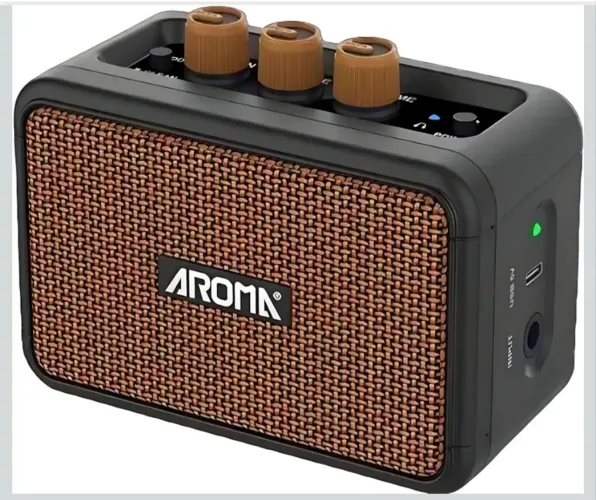 VEDO Mini alto-falante Bluetooth 5.3 de 5 W?Amplificador Mini para Guitarra Elétrica