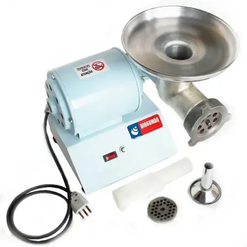 Moedor de Carne Semi-profissional Elétrico Bivolt N°8 + Acessórios