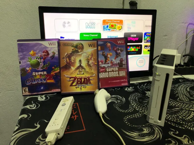 Nintendo Wii desbloqueado +Cartão 256gb