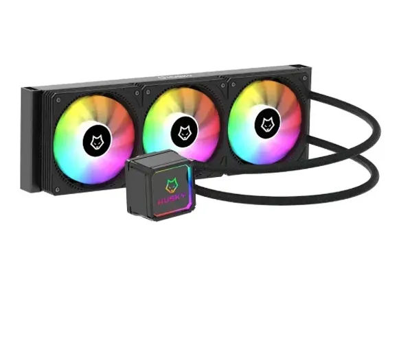 Water Cooler Husky Freezy, Iluminação ARGB, 360mm, AMD e Intel, Preto - HWT300PT (Novo)