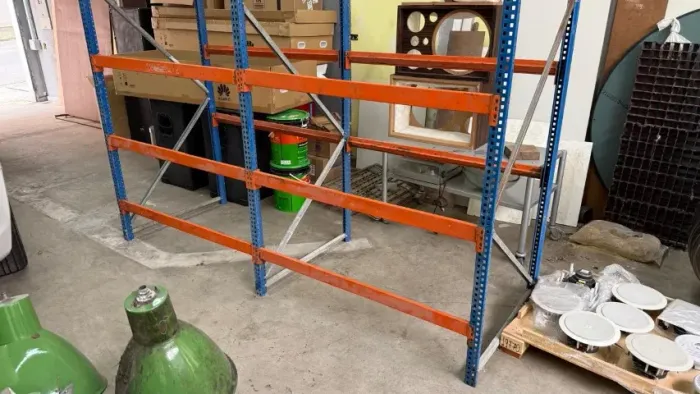 Prateleira Porta Palete Mini Porta Palete Logística Produção Almoxarifado Comércio Loja