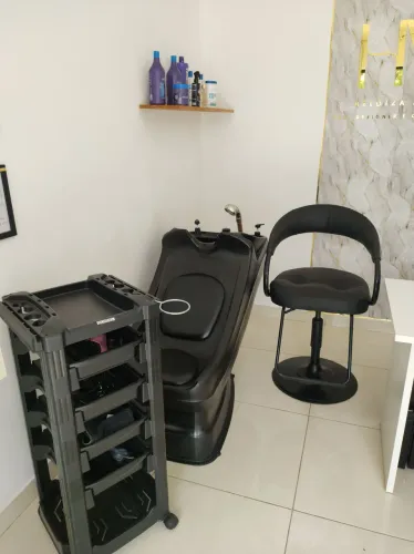  KIT COMPLETO SALÃO DE BELEZA CONSERVADOS! CADEIRA, LAVATÓRIO, CARRINHO 