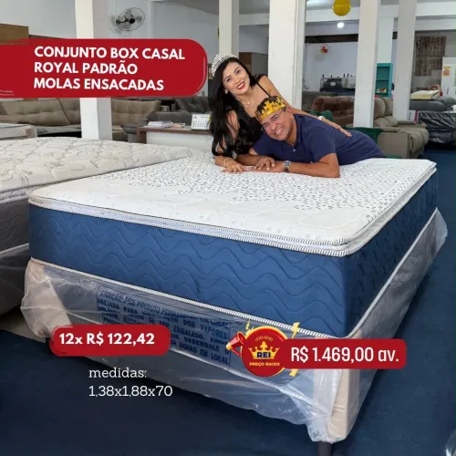 Cama Casal Molas Ensacadas R$ 1.469,00 à Vista | Frete Grátis + 12x Sem Juros