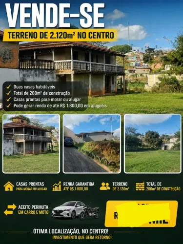 Chácara no centro da cidade!