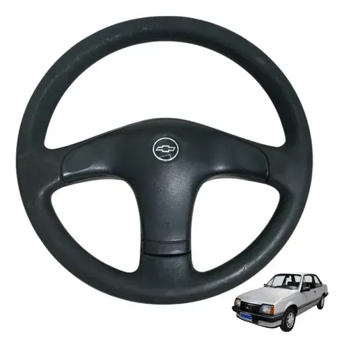 Volante Tampa Buzina Chevrolet Monza Tubarao Gls 1991 1996 Cinza-escuro