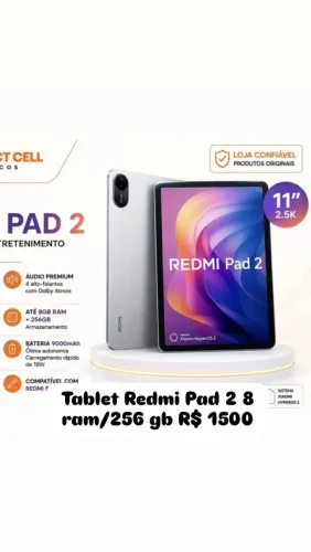 Redmi pad 2 verde lacrado 256 gb