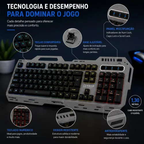 Teclado e mouse gamer 